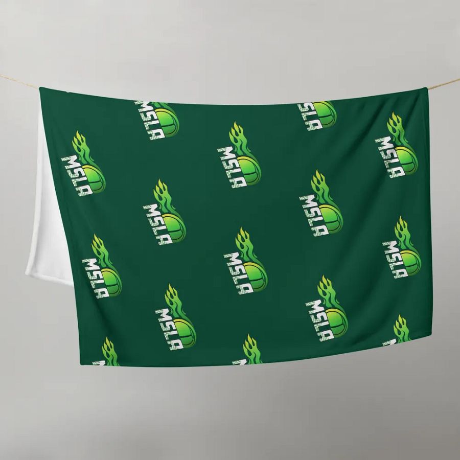MSLA Green Throw Blanket product image (9)