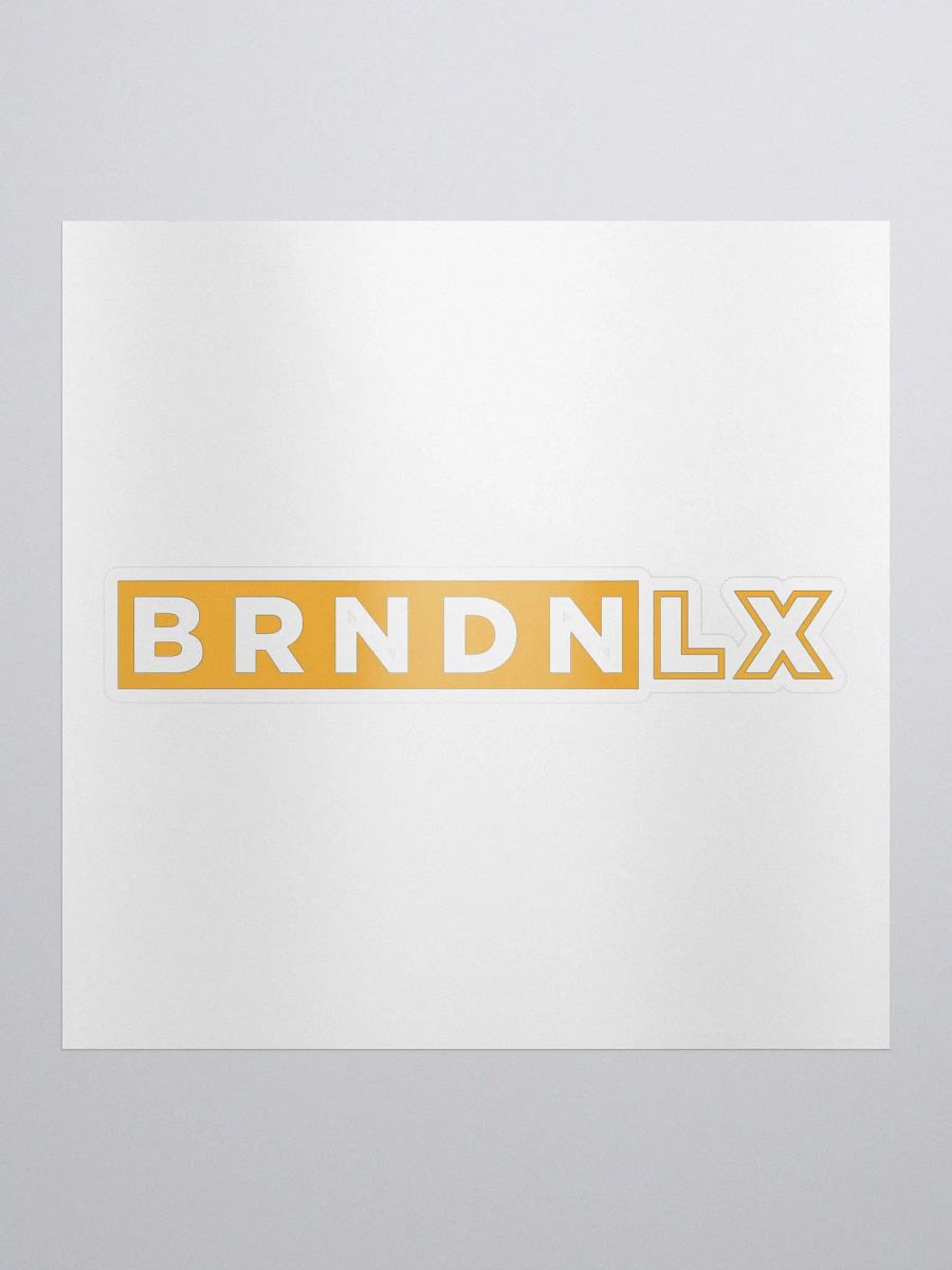 Brndnlx - Yellow Logo Sticker product image (1)