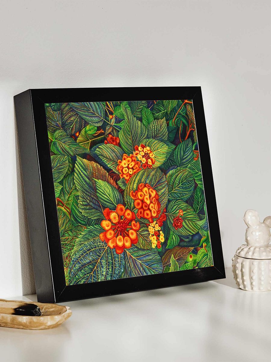 Floral Tapestry Canvas - Bright Orange Flowers product image (4)