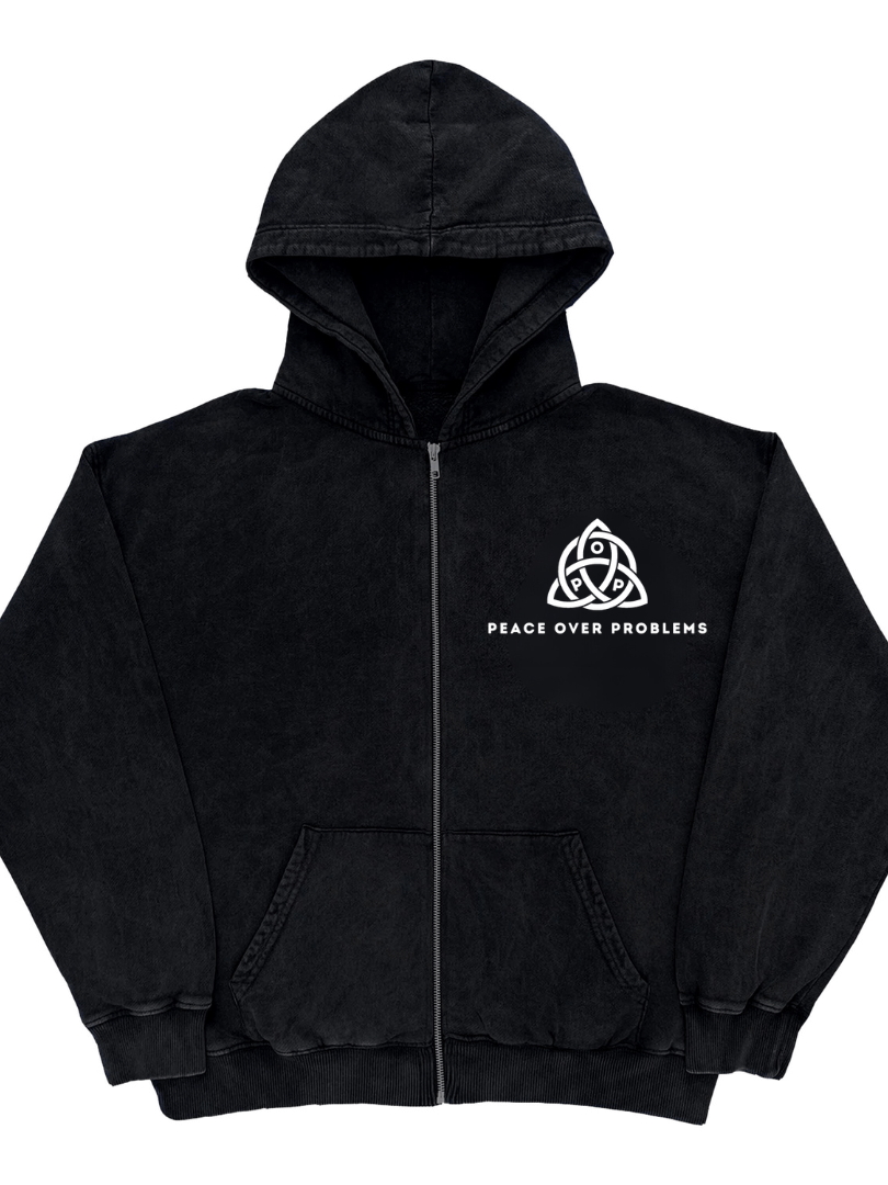 POP Satin Hooded Zip-Up product image (2)