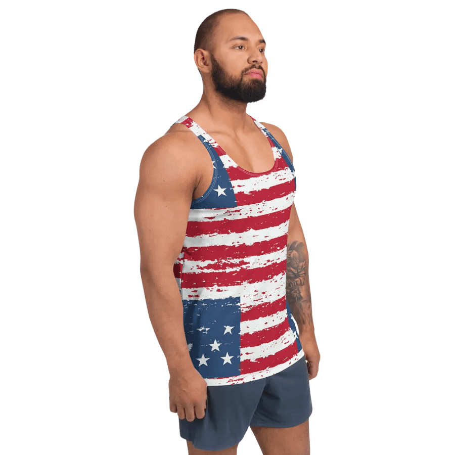 Geaux 31 (On Back) Vintage Flag Style Men's Tank Top product image (12)