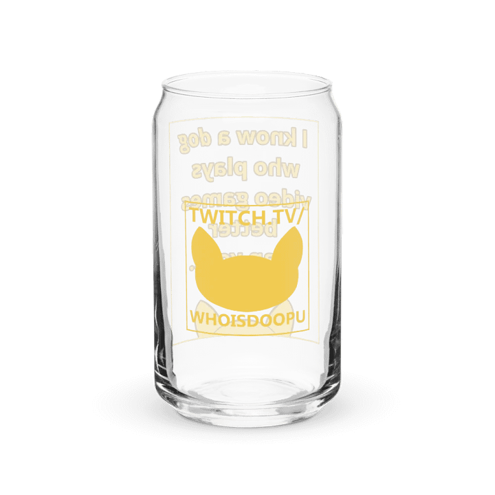 Doopsters - I know a Dog Gamer - Can-Shaped Glass product image (2)