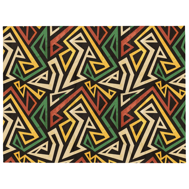 Striped Colorful Motif Throw Blanket product image (1)