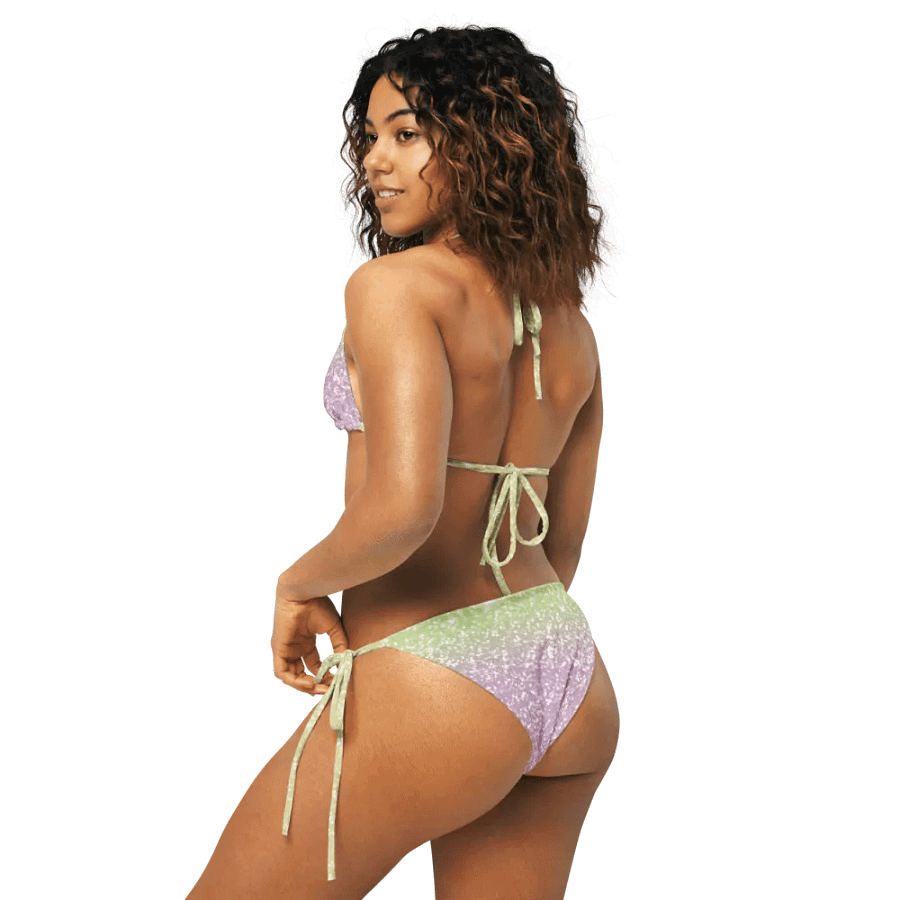 Glitter Unicorn Texture Design String Bikini (12) product image (5)