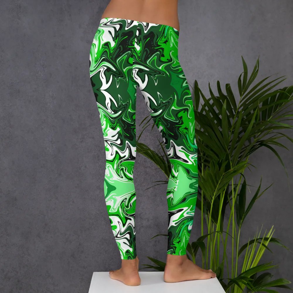 Green Swirl Leggings product image (7)