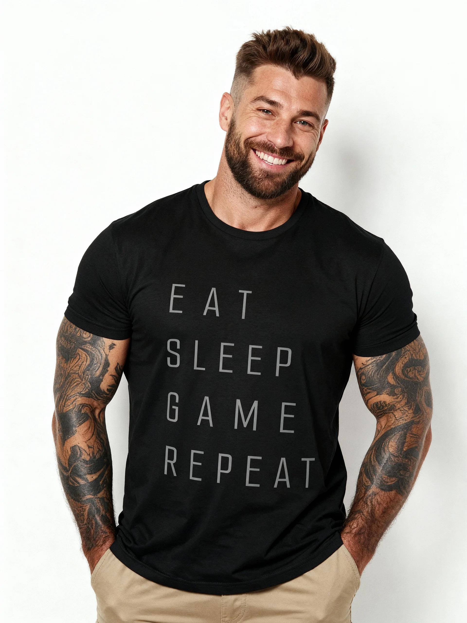 Eat Sleep Game Repeat T-Shirt product image (2)