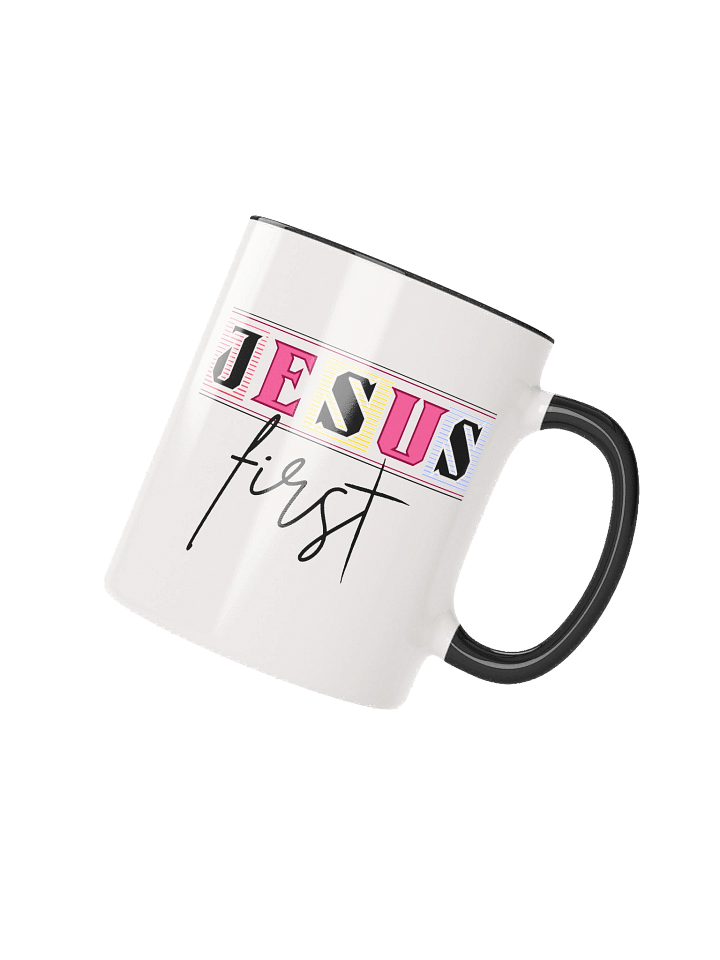 Jesus First Christian Mug | Faith Over Everything Coffee Cup | Inspirational Christian Gift for Believers product image (2)