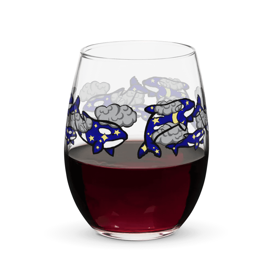 midnight orca stemless wine glass product image (6)