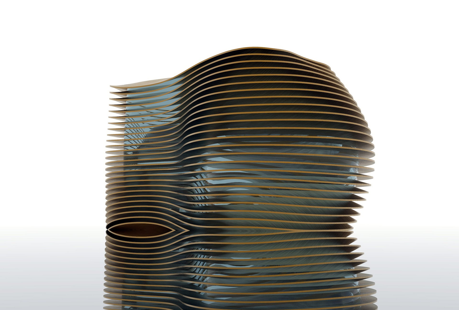 Curved Parametric Facade Design Grasshopper Rhino Files Download product image (3)