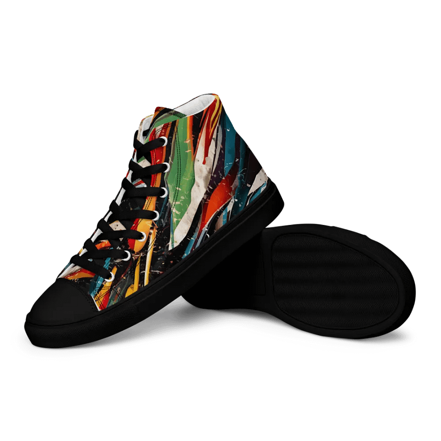 Chromatic Chaos High Top Canvas Shoes product image (12)