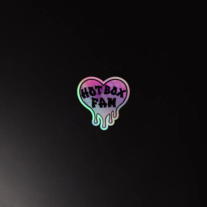 HOT BOX FAM PINK HONEY COMB LOGO STICKER product image (4)