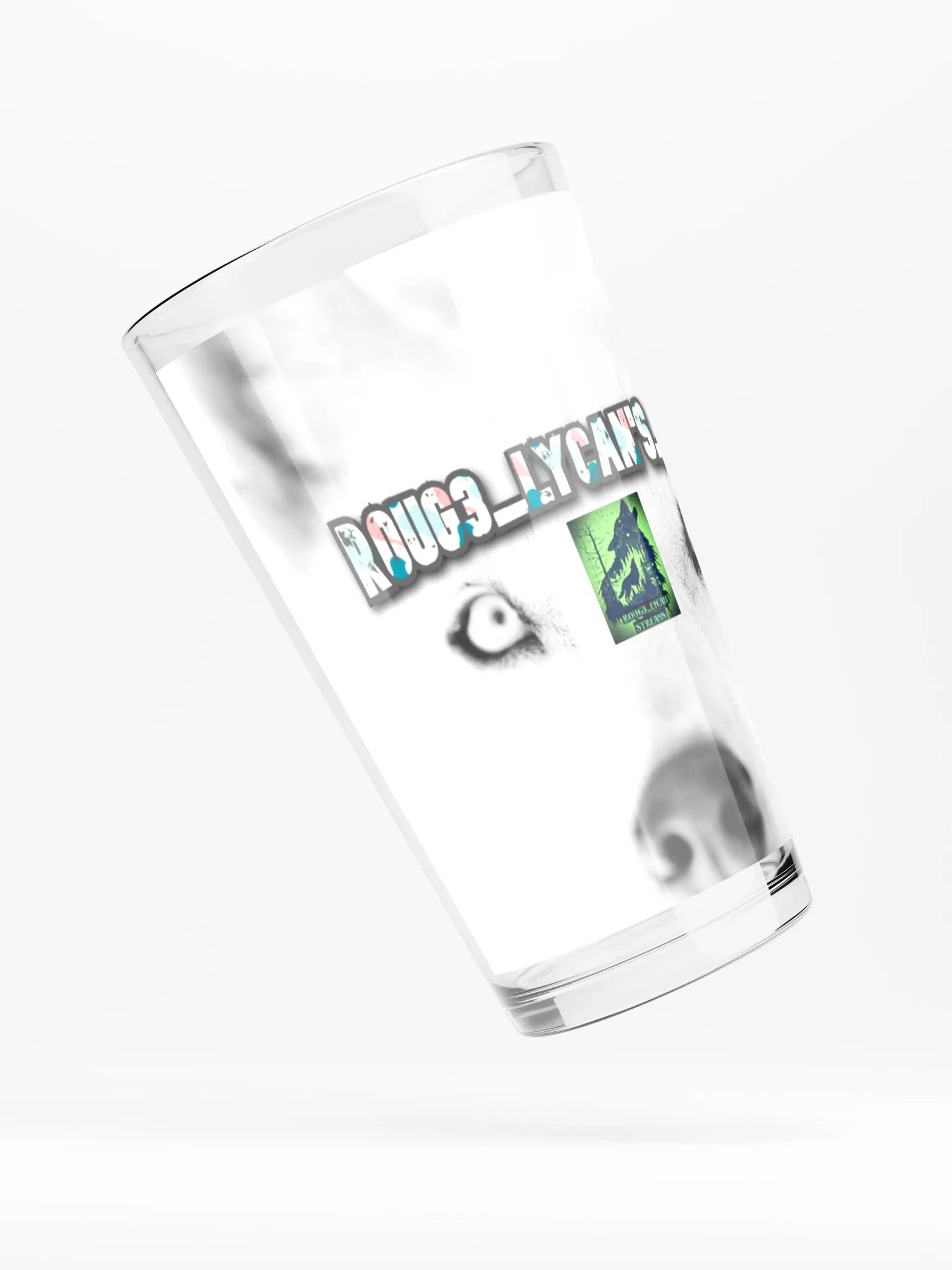 Roug3_lycan wolf Fam Pint Glass product image (4)