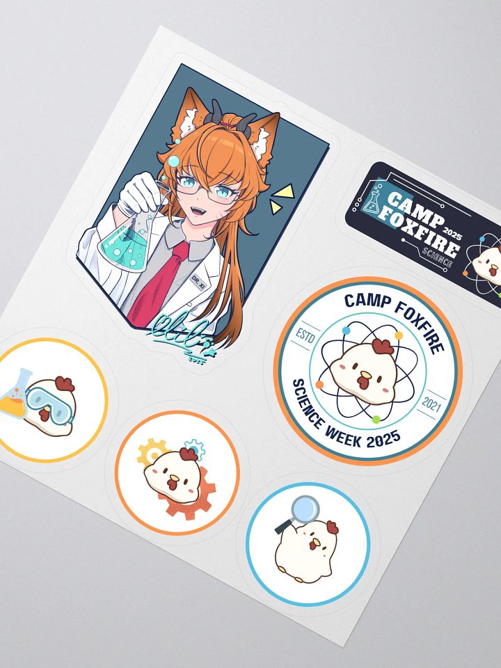 Camp Foxfire Science Week 2025 Sticker Collection product image (2)