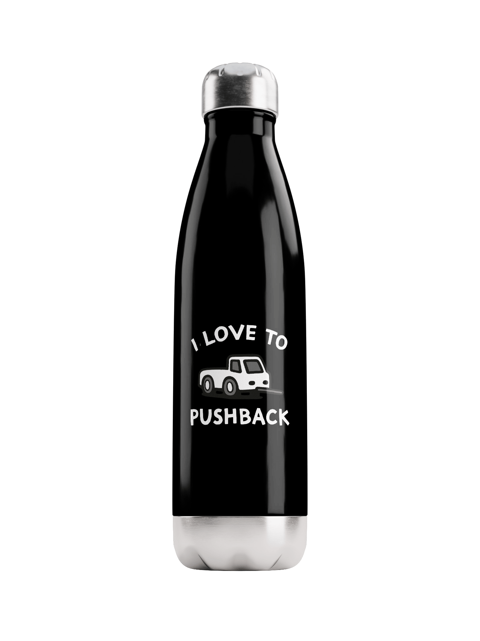 "I Love to Pushback" Children's Water Bottle product image (1)