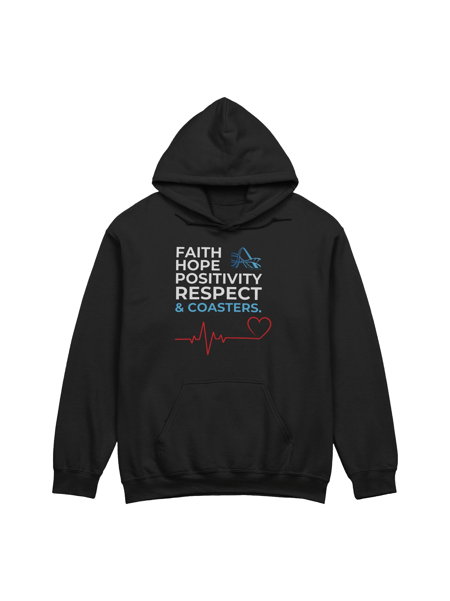Faith, Hope, Positivity, Respect & Coasters Hoodie product image (3)