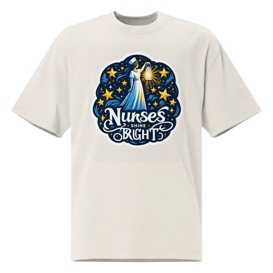 Celestial Nurse Lantern Oversized T-Shirt product image (3)