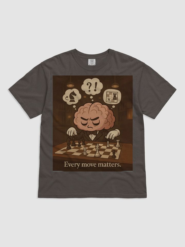 Every Move Matters - Strategic Chess Heavyweight T-Shirt product image (1)