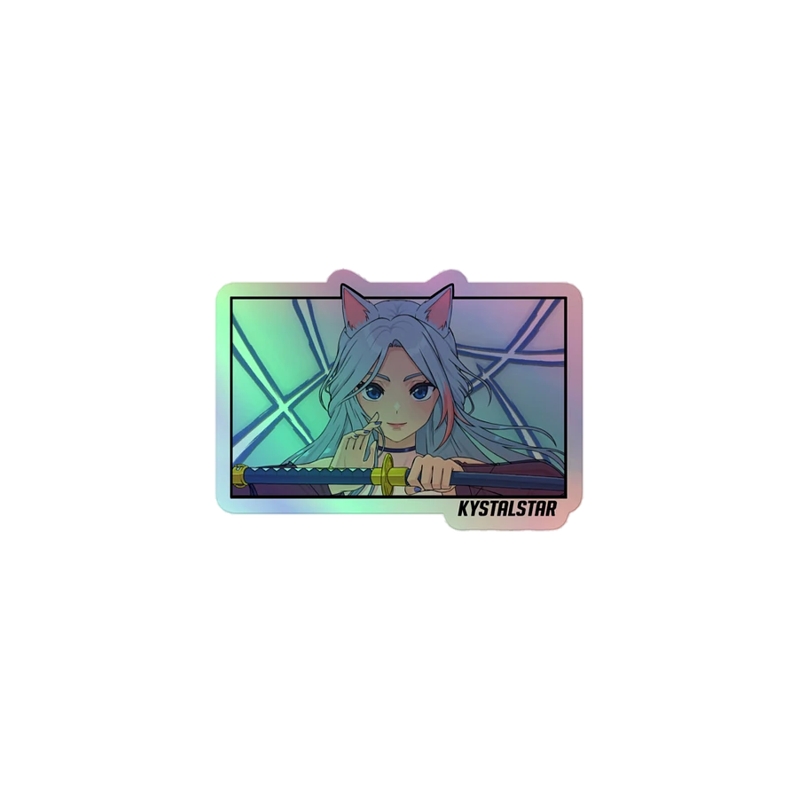 [KystalStar Katana] Kiss-Cut Holographic Sticker Sheet product image (1)