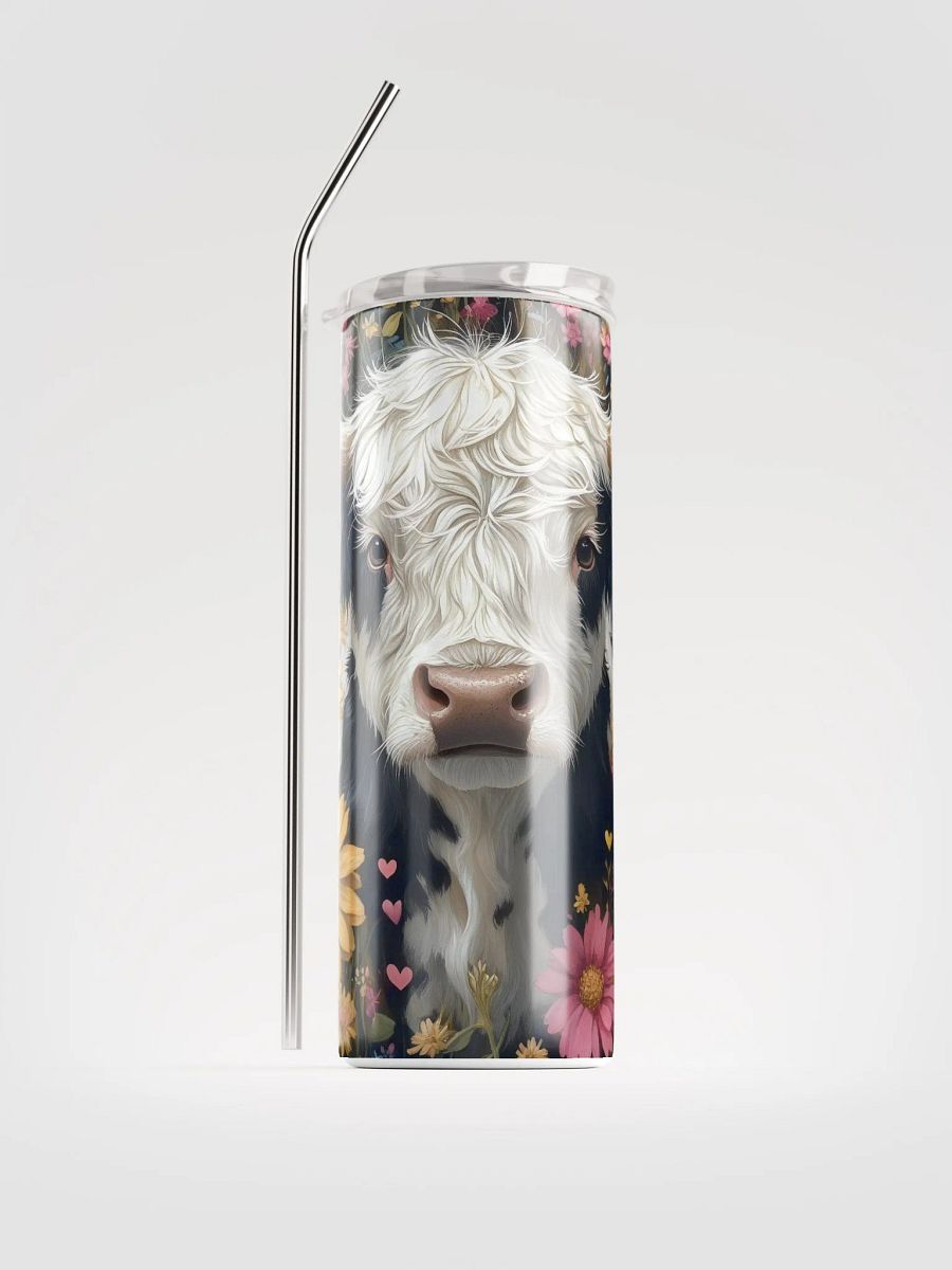 Floral Cow Stainless Steel Tumbler product image (2)