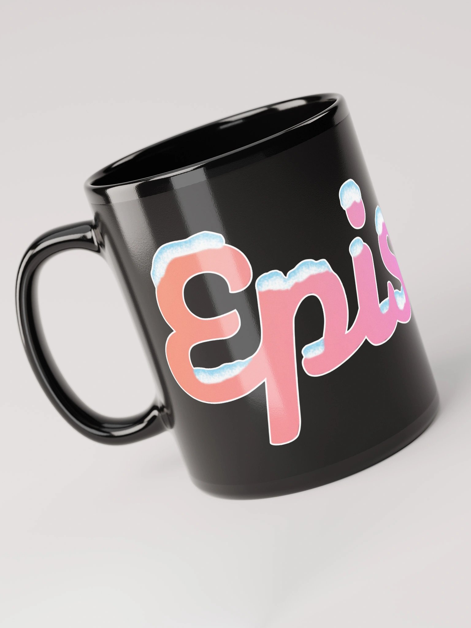 Episode Holidays Logo Black Glossy Mug product image (1)