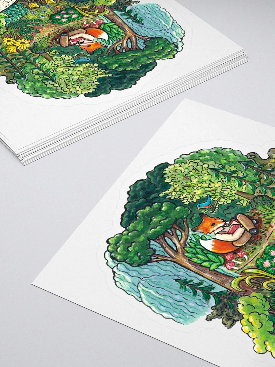 Fantasy Forest Fox Cake - Sticker product image (4)