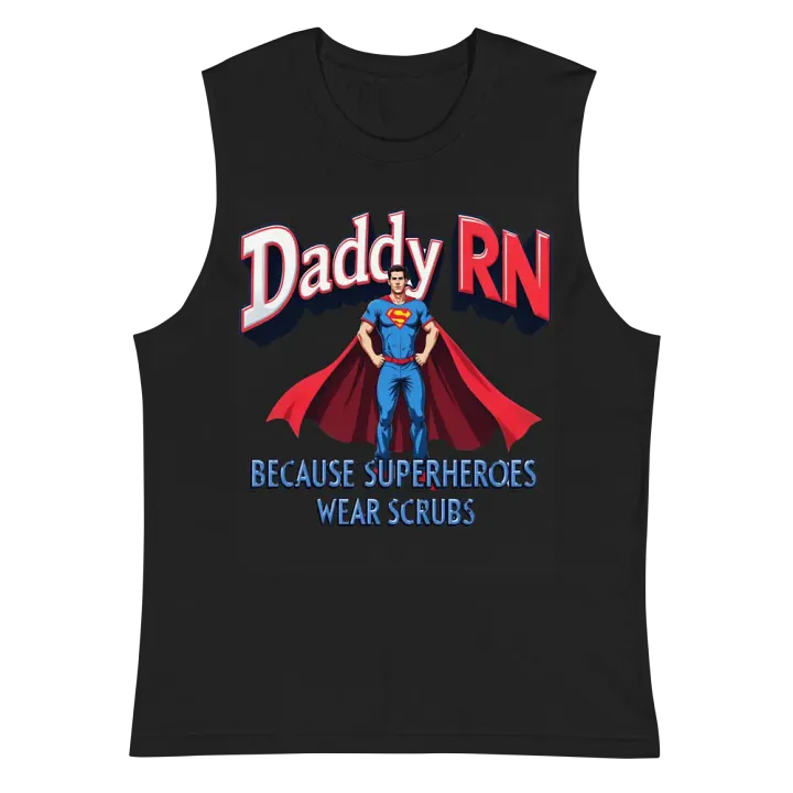 Daddy RN Superhero Muscle Tank product image (3)