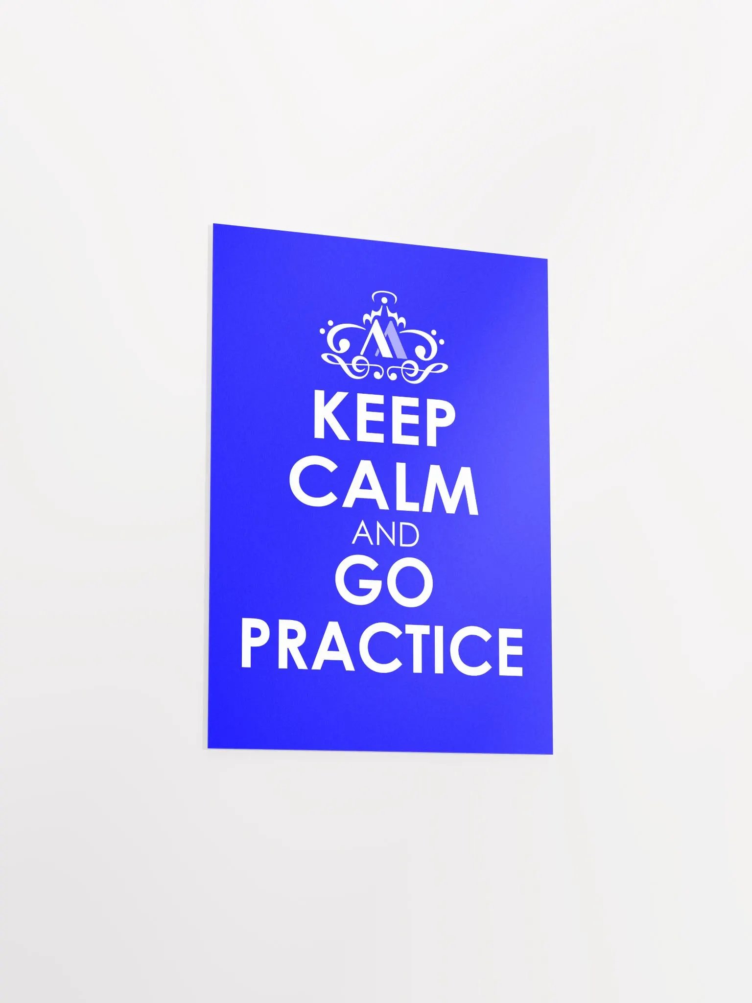 Keep Calm and Go Practice - Blue Poster product image (4)