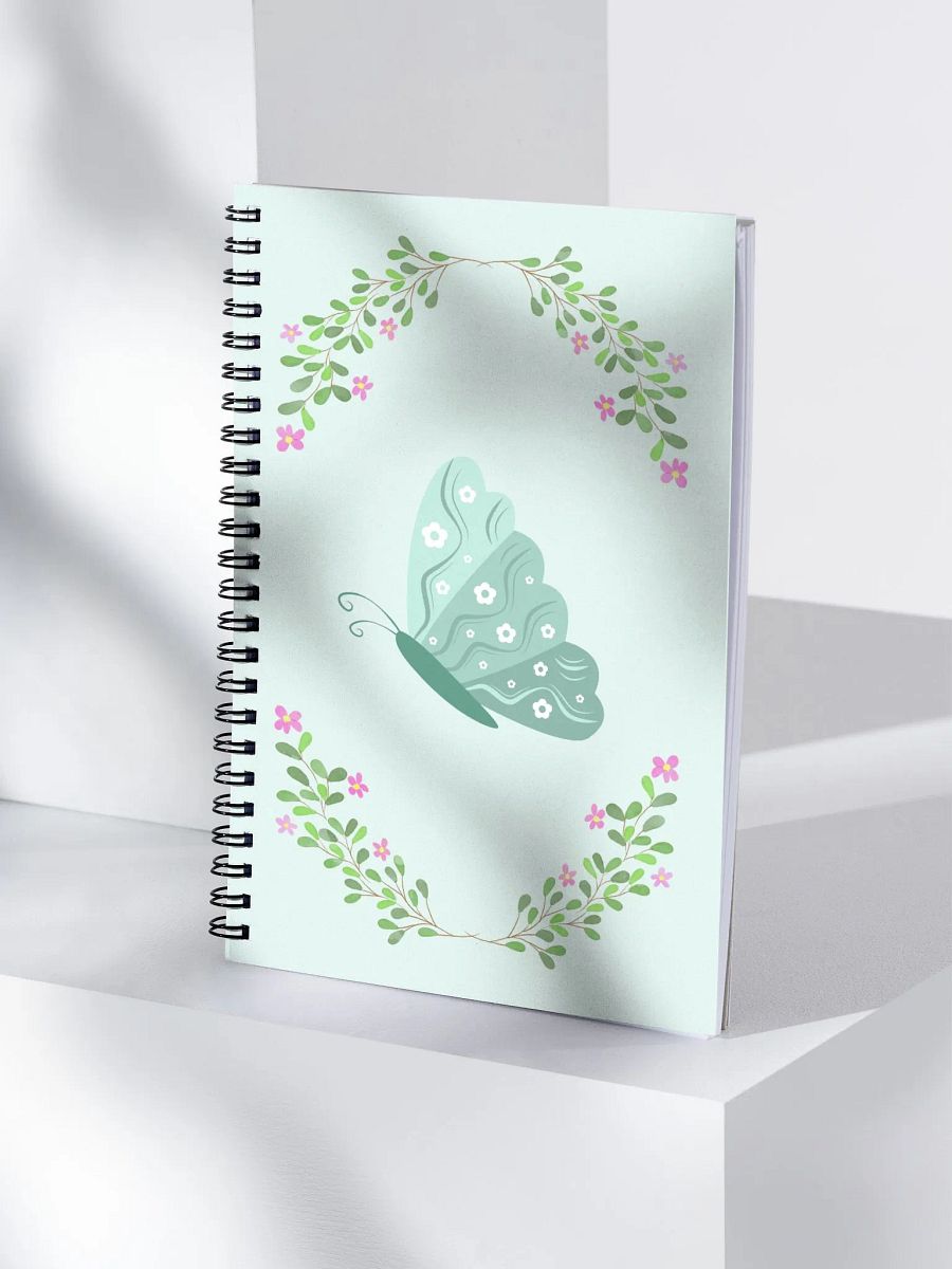Fluttering Blooms Spiral Notebook product image (4)