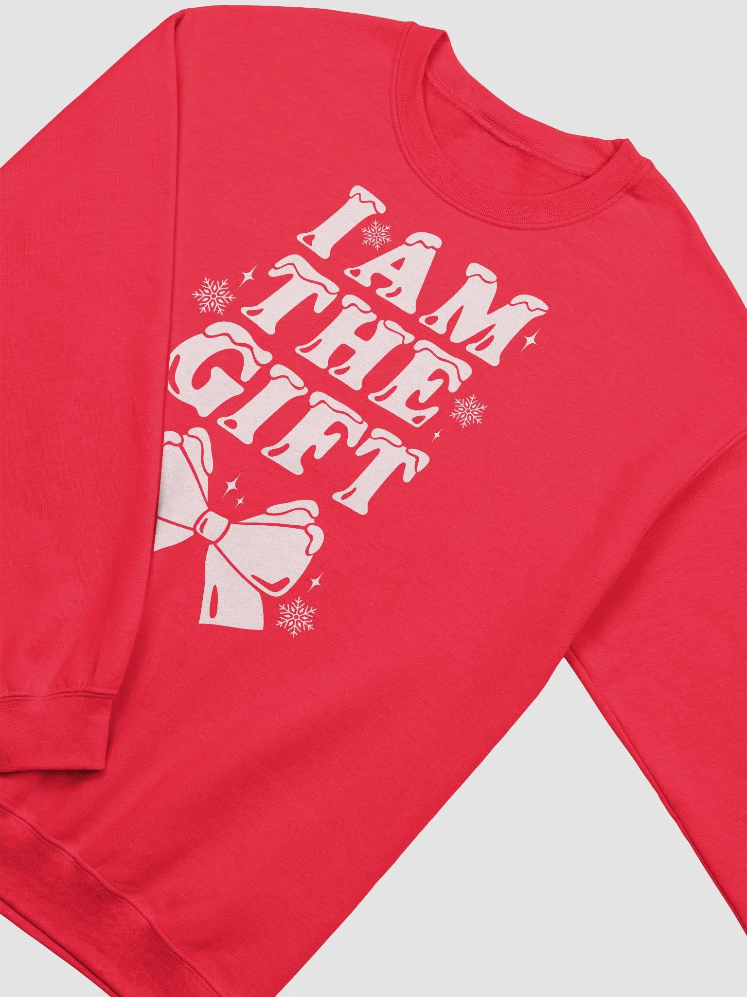 "I Am The Gift" Crewneck - Red product image (2)