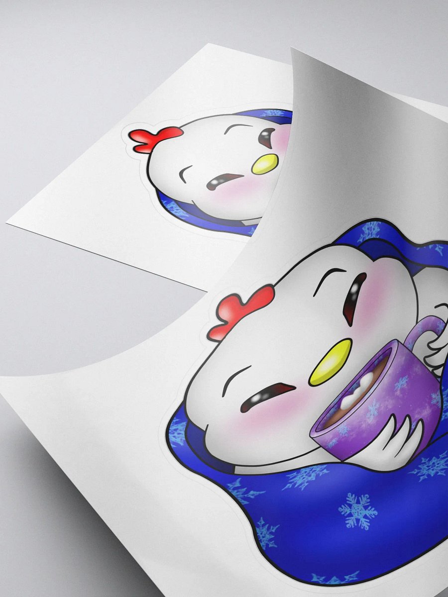 Cozy Winter Chicken Sticker product image (4)