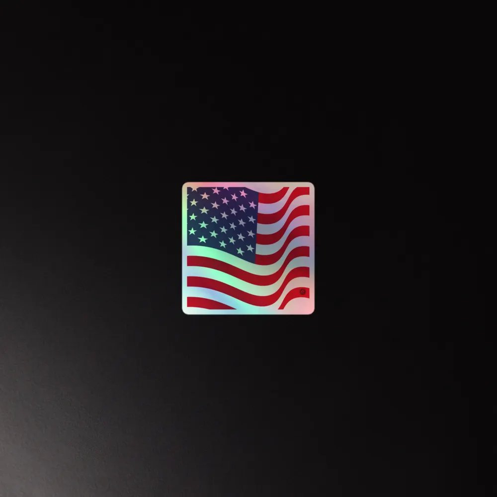 American Pride Holographic Sticker Set product image (4)