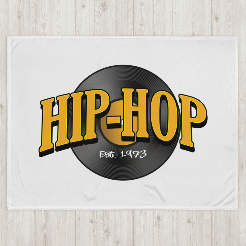 Hip-Hop 1973 - WHITE - Throw Blanket product image (2)