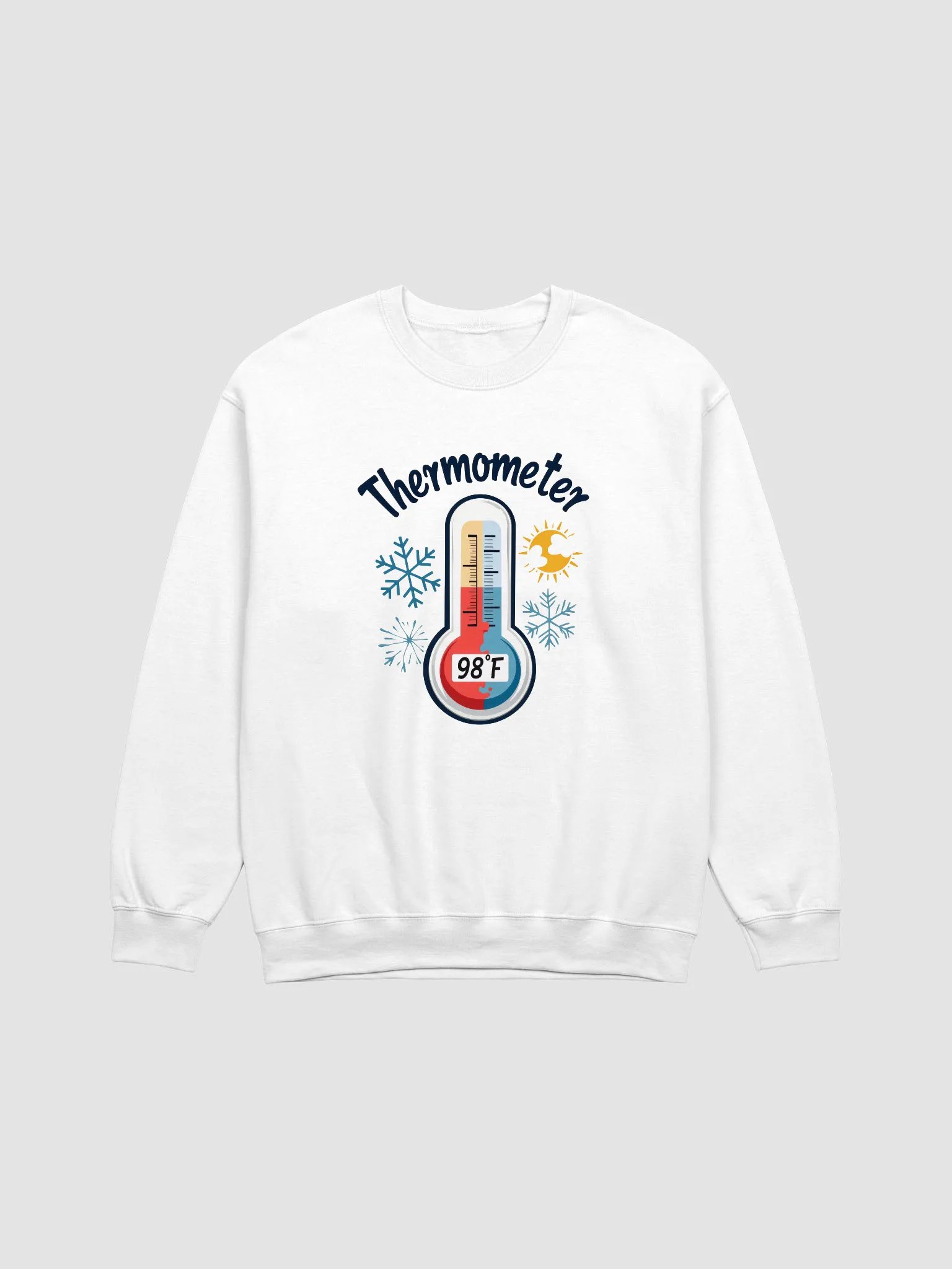 Weather Graphic Thermometer Crewneck Sweatshirt product image (3)