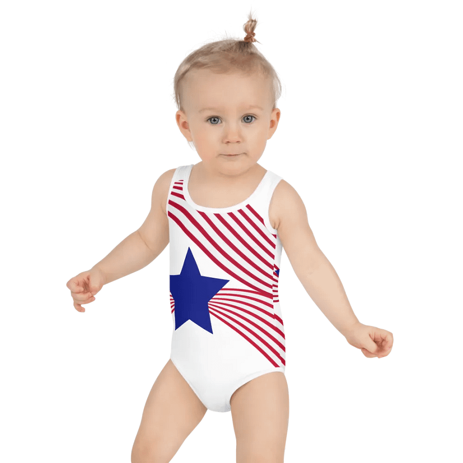 Old Glory Ribbons Kids and Toddlers Swimsuit product image (4)