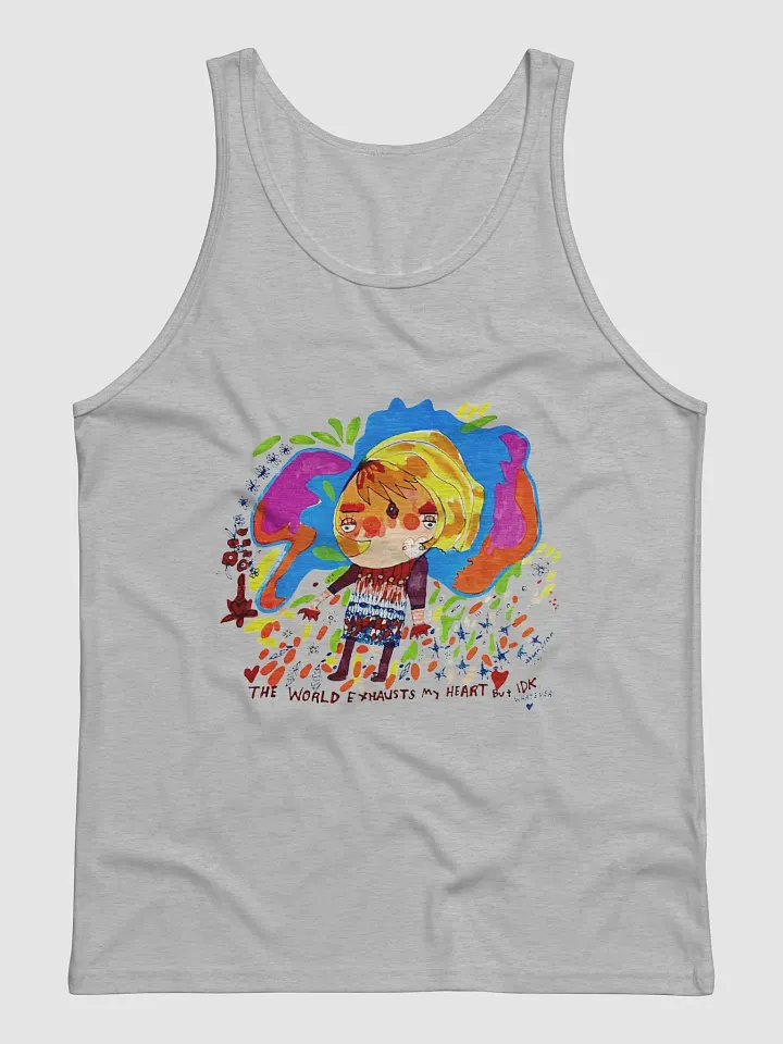 The World Exhausts My Heart But IDK Tank product image (1)