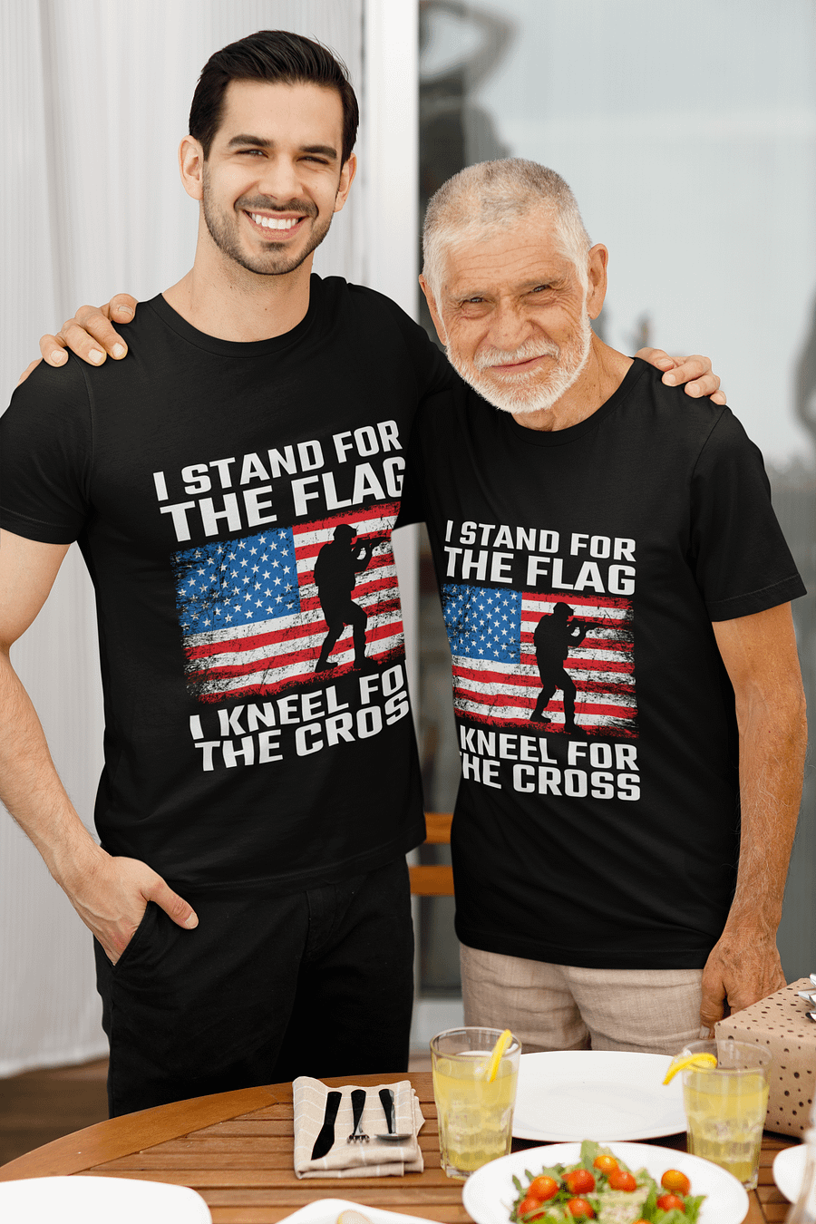 Patriotic Bella Canvas Tshirt I stand for the flag product image (1)