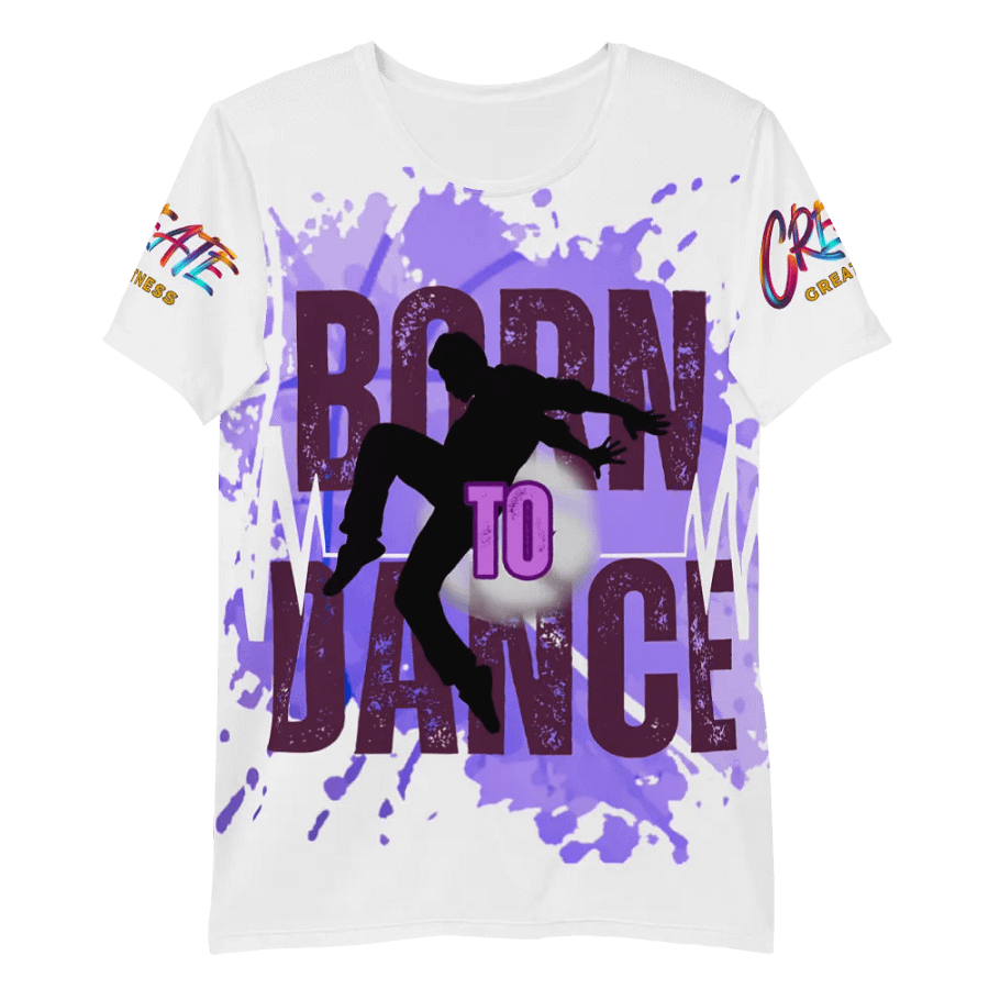 Born to Dance His Silhouette Huge Print Athletic Tee product image (5)