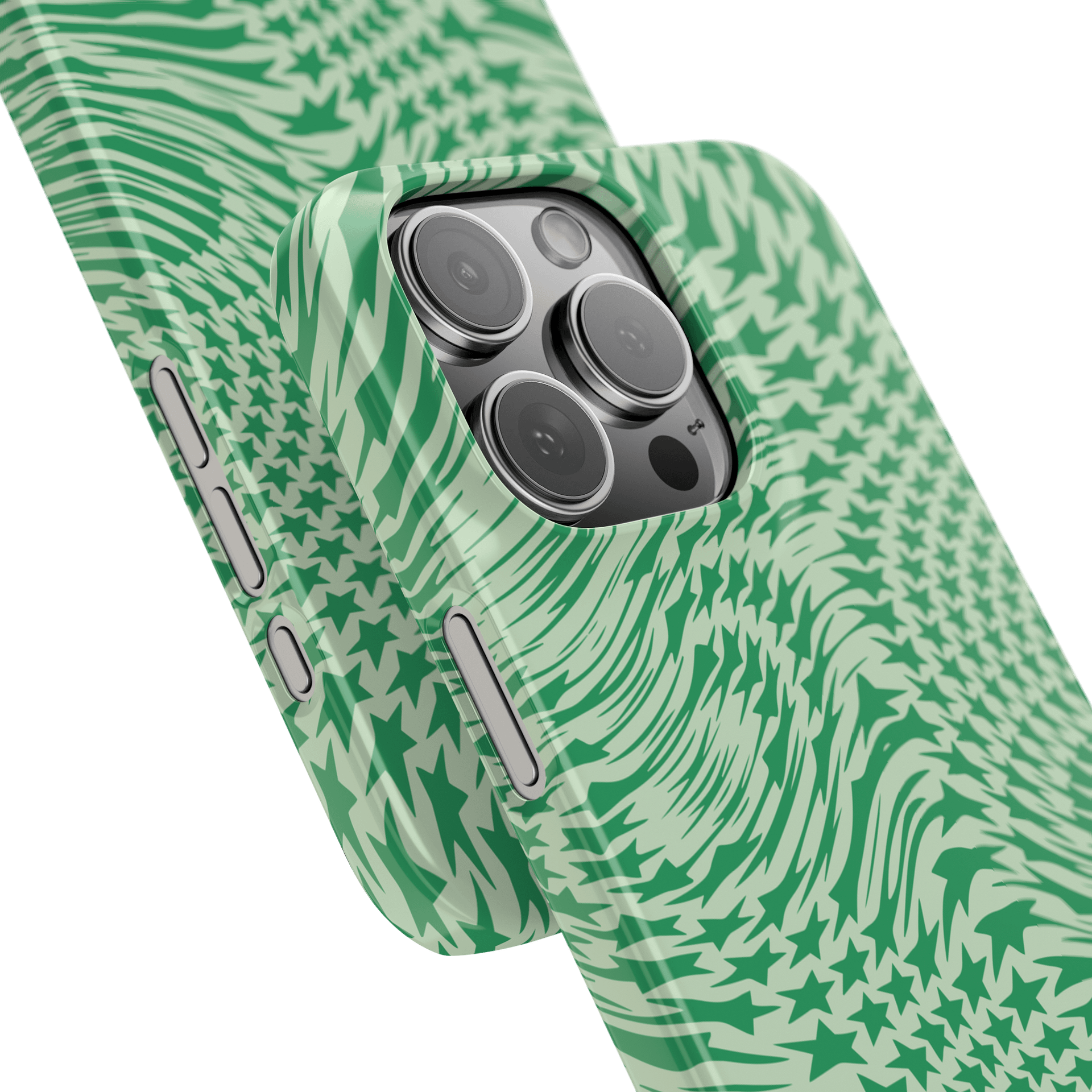 New Growth Green Swirling Stars iPhone Case product image (14)
