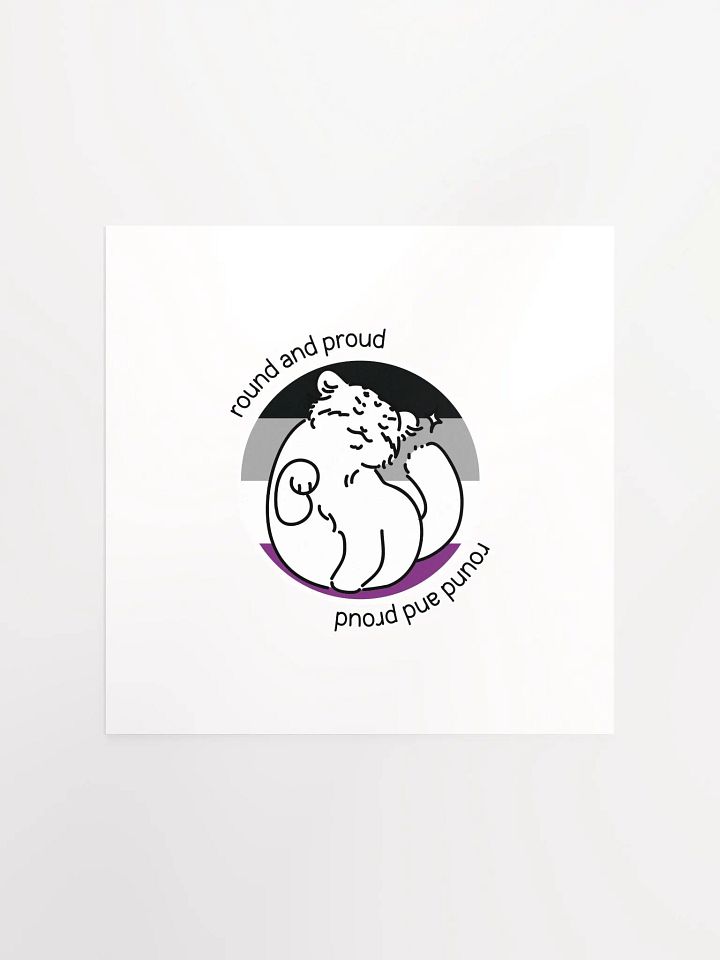 Round and Proud Manul Asexual Version - Matte Poster product image (1)