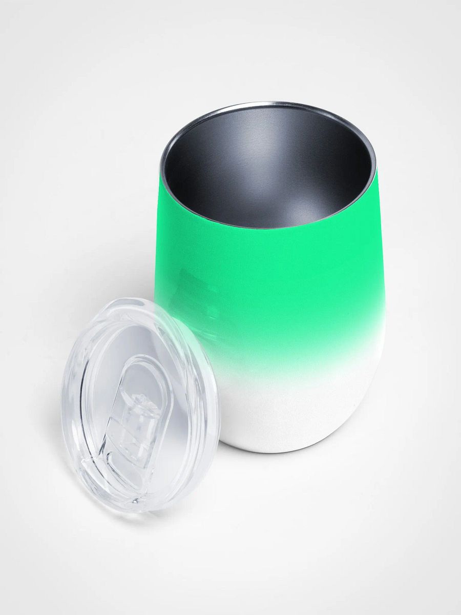 Wine tumbler - Bright green gradient product image (3)