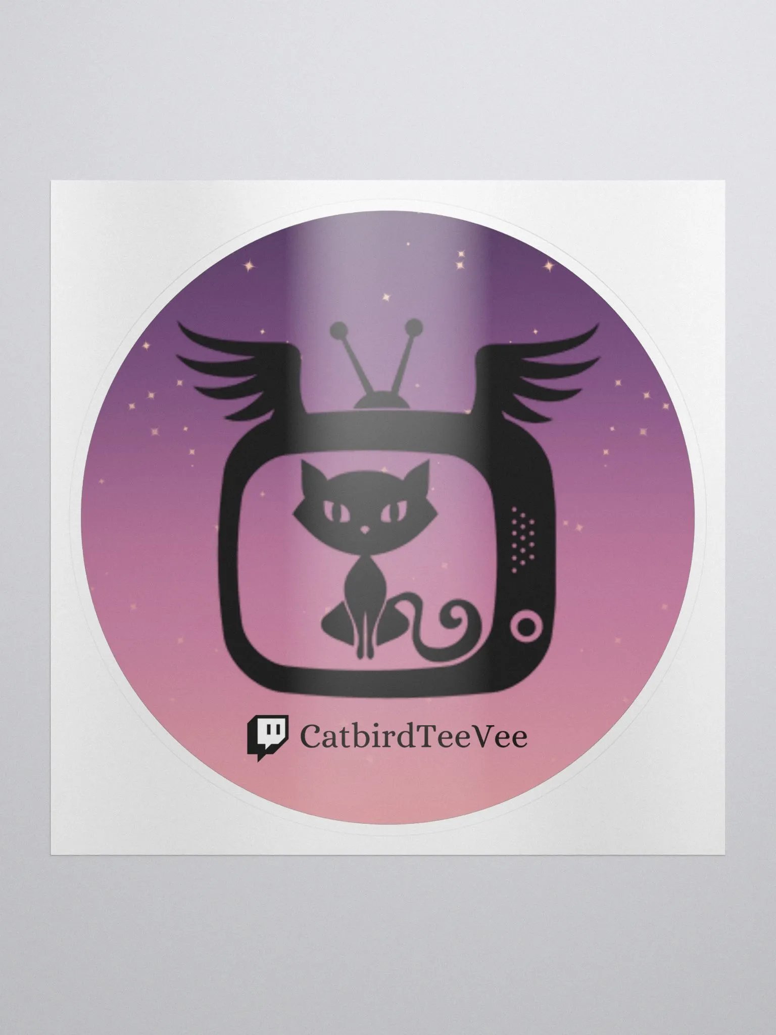CatbirdTeeVee Logo Sticker product image (1)