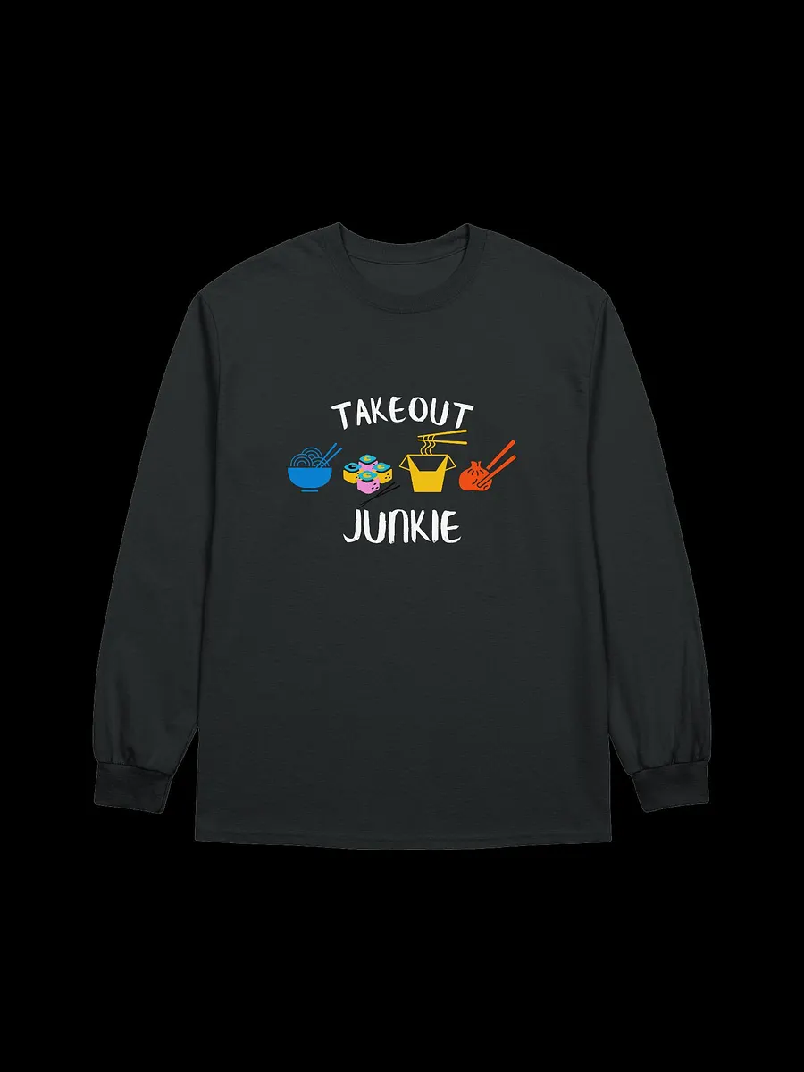 Takeout Junkie - Gildan Ultra Cotton Unisex Long Sleeve T-Shirt - Dark Colors product image (2)