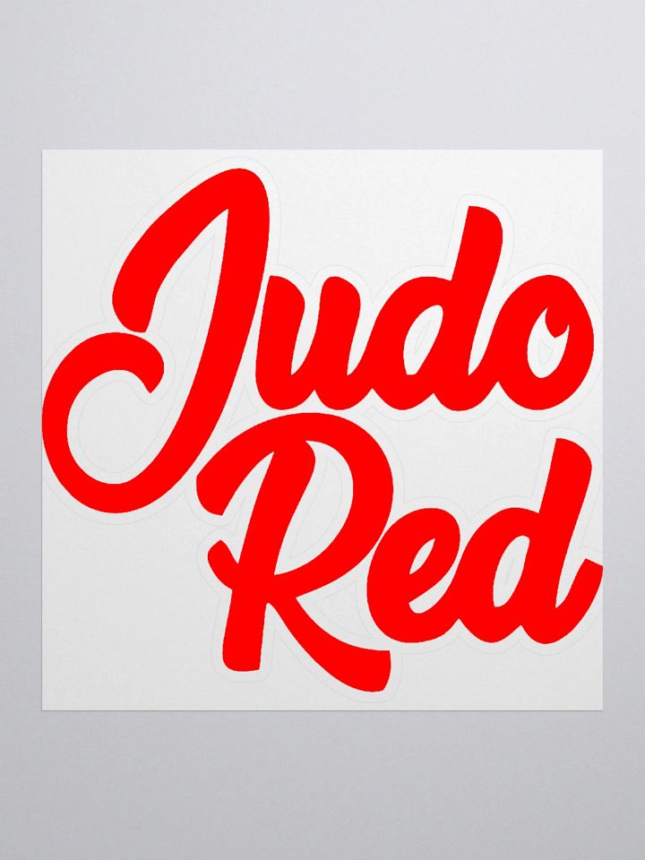 JUDO RED (LOGO) STICKER product image (2)