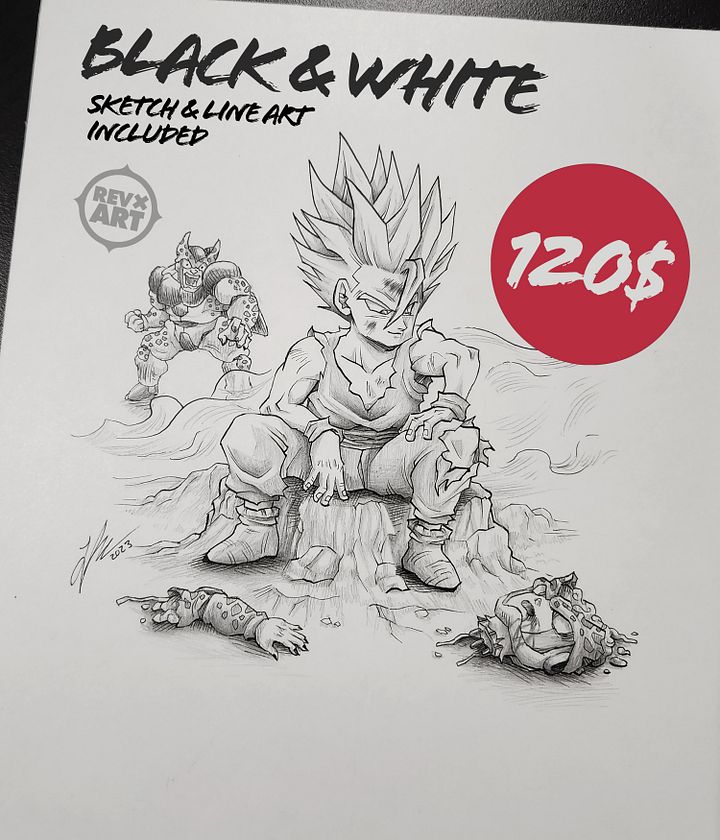 Black & White Commission product image (1)