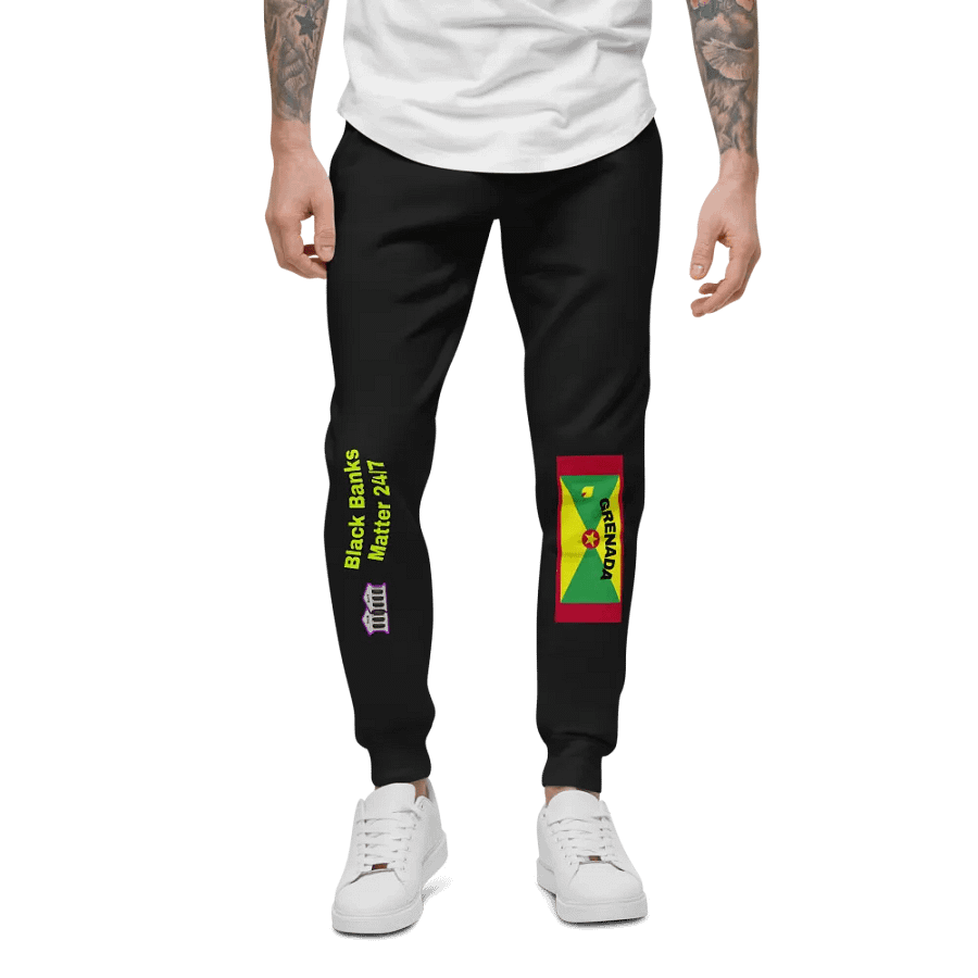 Grenada Flag Inspired Unisex Fleece Joggers product image (6)