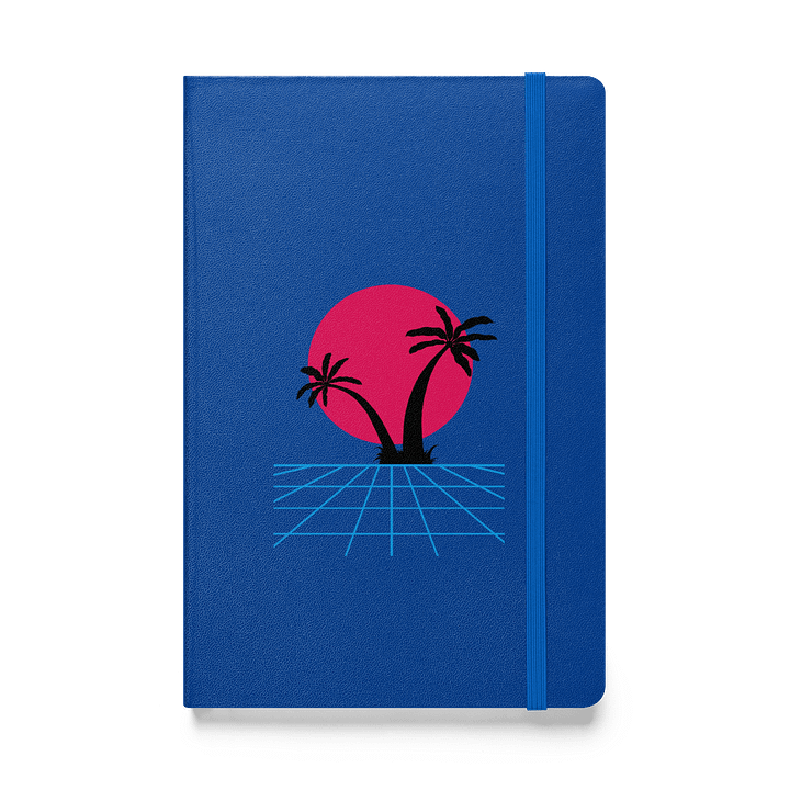 Vaporwave Palms Hardcover Journal product image (1)