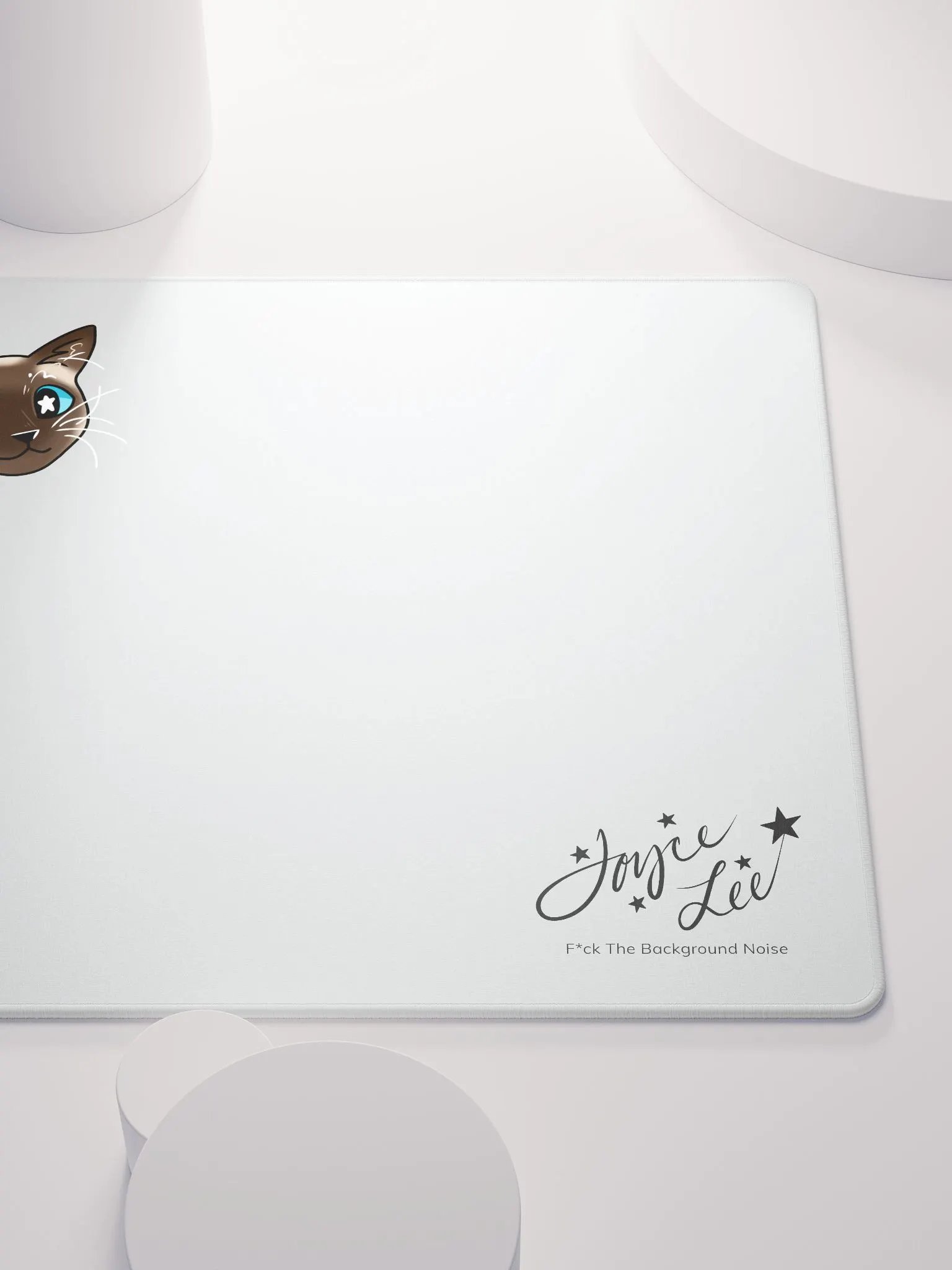Bean the Siamese Cat Mousepad (White) product image (5)