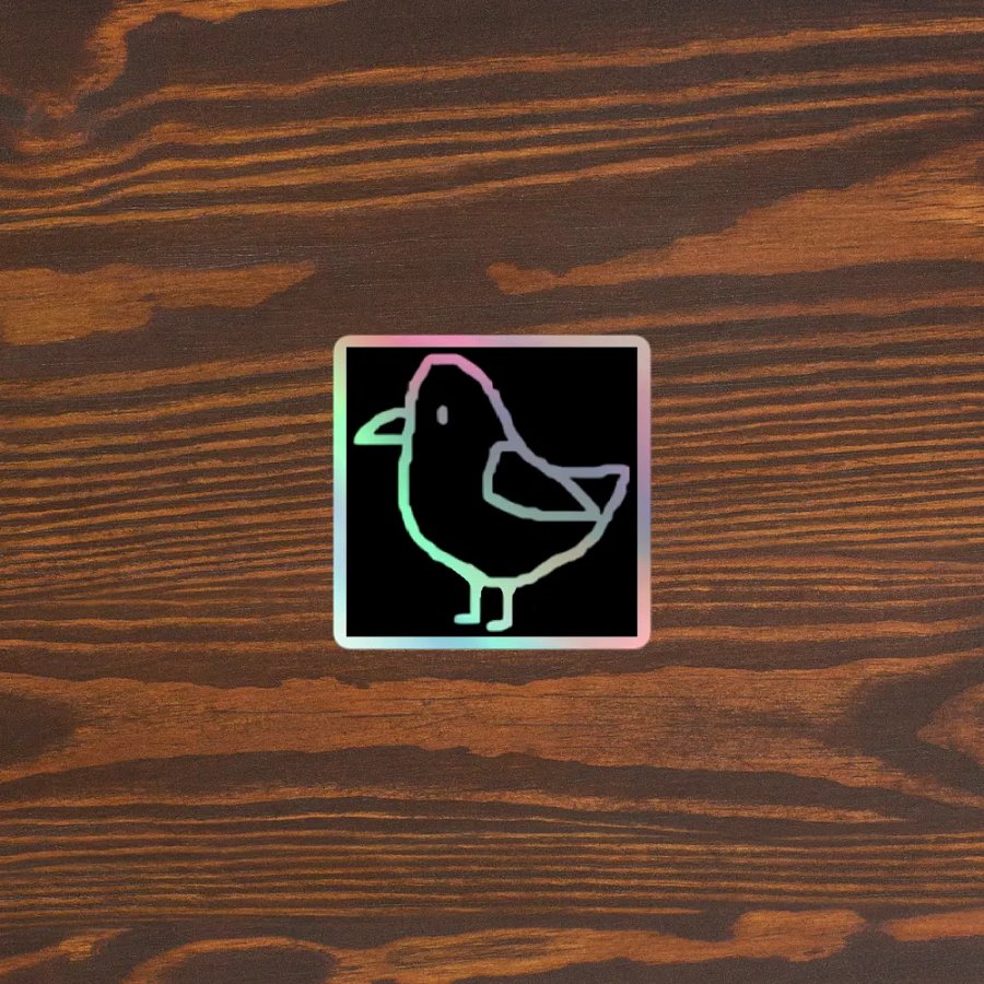 Holographic Finch Sticker product image (3)