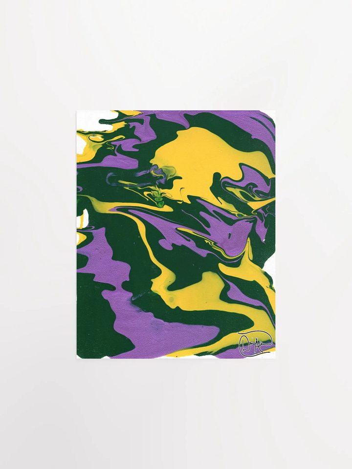 Honey Yellow Fluid Acrylic Print product image (1)