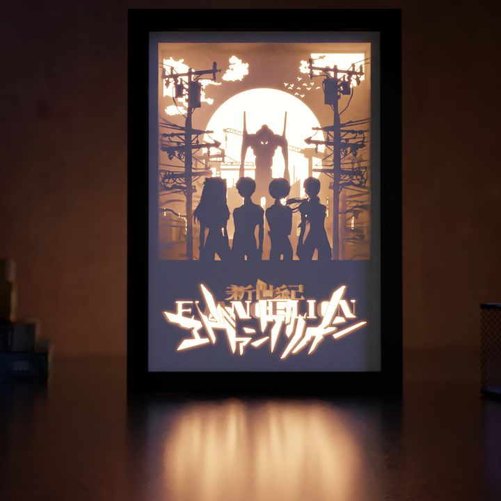 Neon Genesis Evangelion Legend Pack Lightbox template 5 in 1 - PDF PNG SVG DXF + Video product image (1)